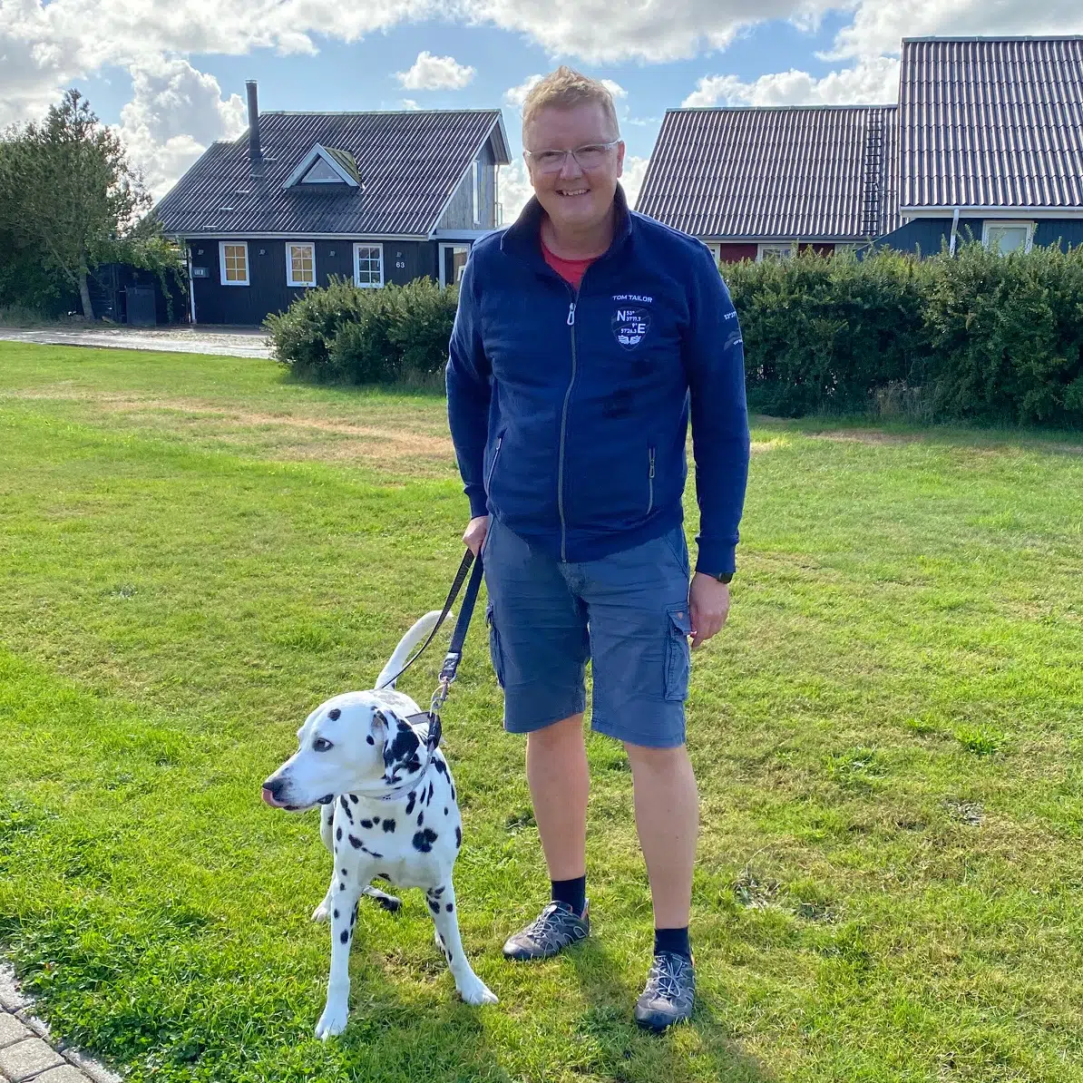 Christian Ludger mit Dalmatiner Leila
